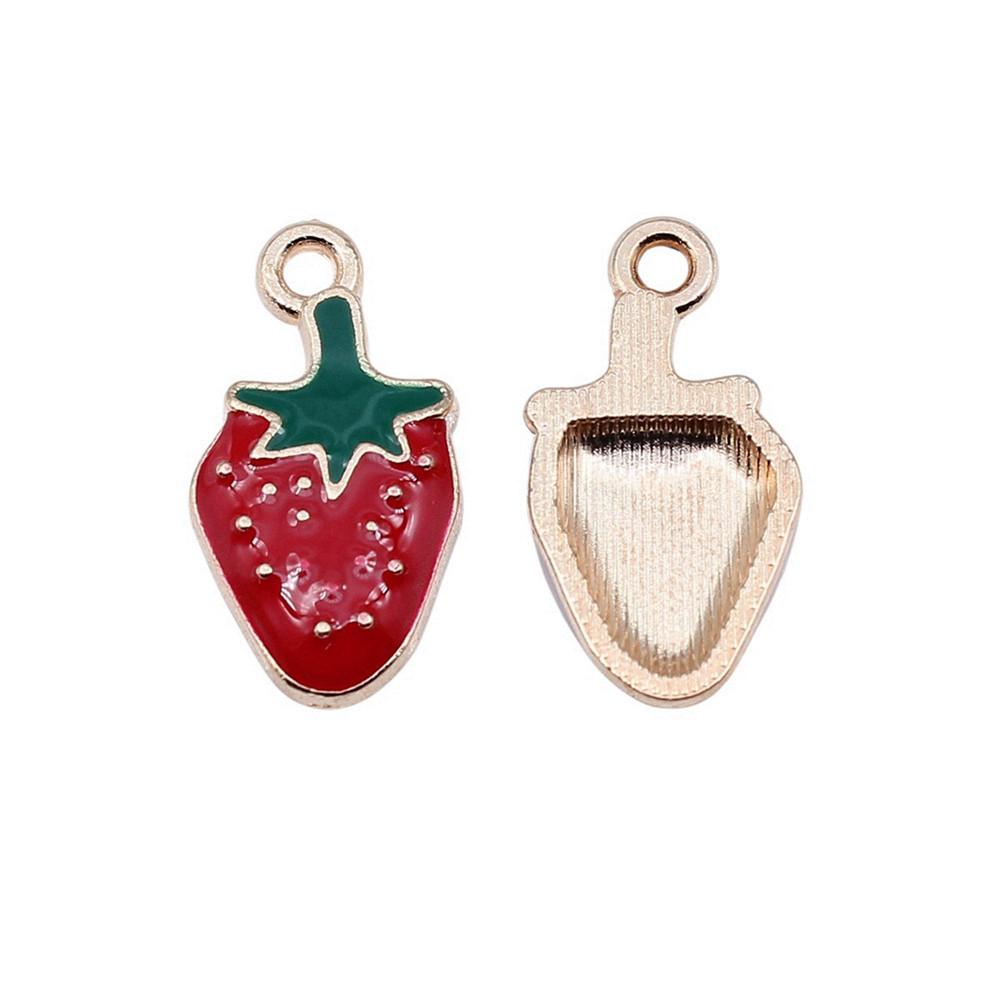 Enamel Charms Fruit Pendants For Food Themed Boy Girl Jewelry Making