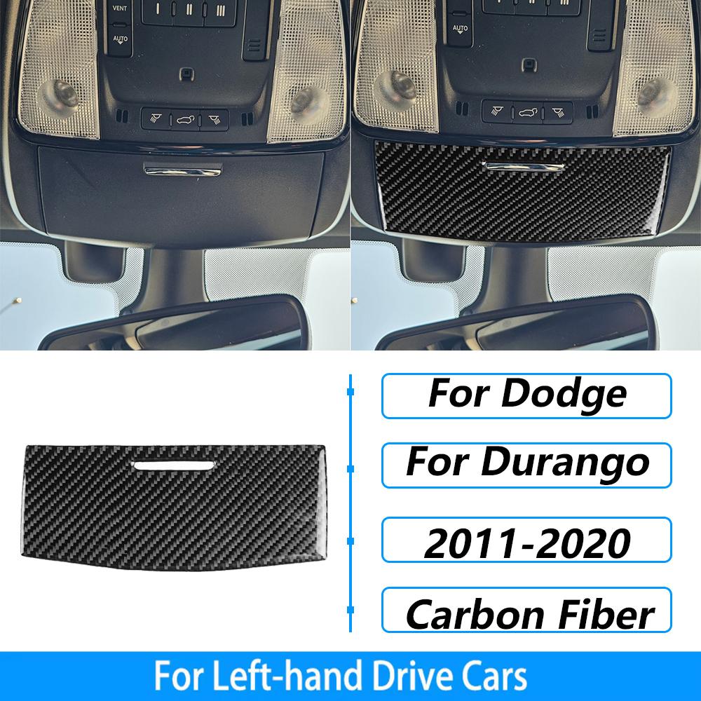 For Dodge Durango 2011-2020 Carbon Fiber Center Console Gear Shift Air Outlet AC CD Window Lift Trim Set Car Accessories Sticker