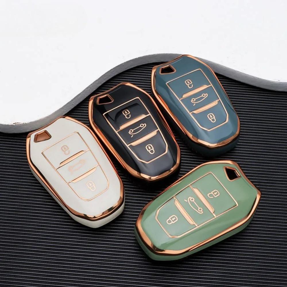 TPU Car Remote Key Case Cover Shell for Peugeot 2008 3008 4008 5008 308 408 508 Citroen C1 C2 C4 C6 C3-XR Picasso Grand DS3 DS5