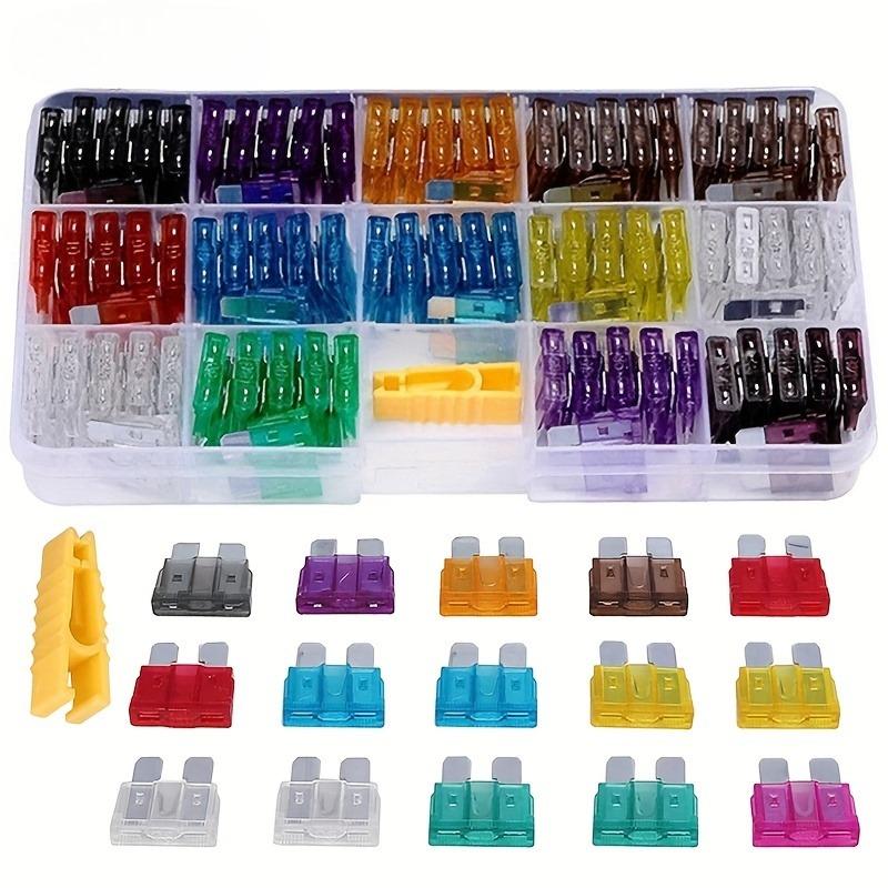 "Universal Fit" 140-Piece Automotive Fuse Kit - Assorted 2A–40A Fuses with Clip, Aluminum Alloy for Cars & Trucks