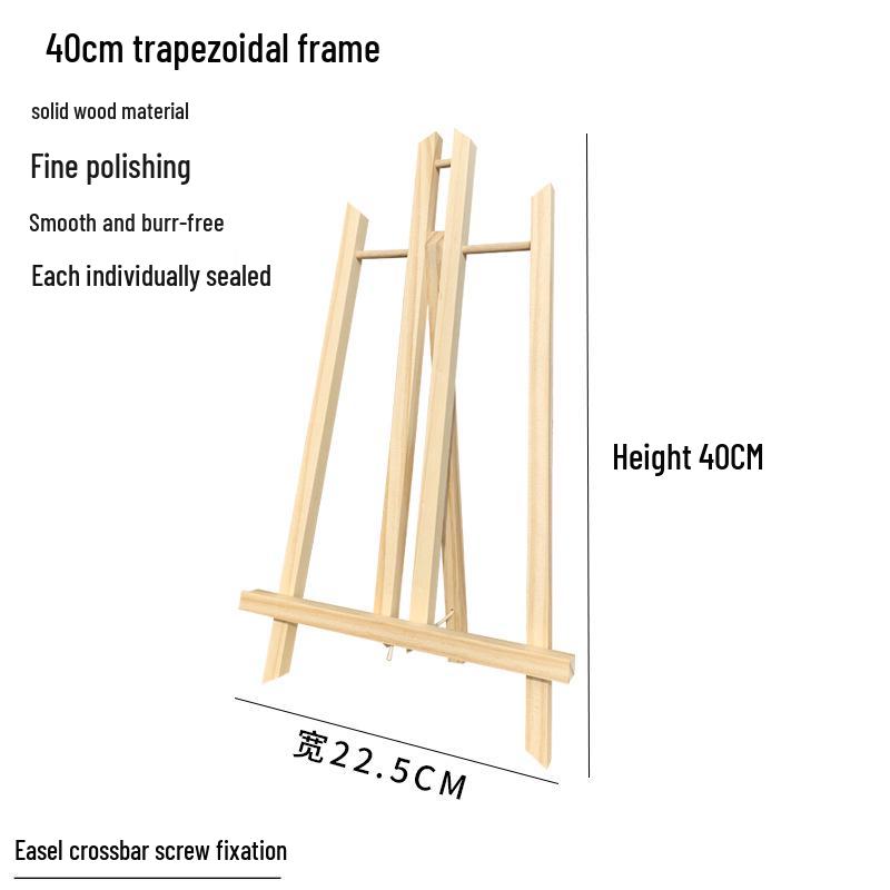 Mini Șevalet de Birou din Lemn pentru Cadru de Afișare Pictură în Ulei Numerotată pentru Copii