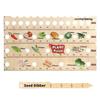 2/1pcs Wooden Garden Dibber Spacing Ruler Seed Spreaders Multifunctional Portable Seeder Sower with Plant Dibber Gardening Tools