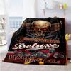 Harley-davidson Motorcycles Customize Text Blanket Cozy Customizable Blanket Warmthful Decor for Picnics Nap Sofa Bedding Four Seasons Multipurpose
