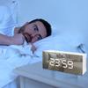 Simple Ins Style LED Digital Mirror Alarm Clock Desktop Small Alarm Clock Student Special Children's Electronic Clock
