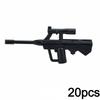 20pcs WW2 Military SWAT Guns Bricks Model Series Guns Assemble Educational MOC Army Building Blocks Soldier Militaries Kid Toys