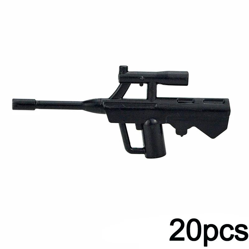 20pcs WW2 Military SWAT Guns Bricks Model Series Guns Assemble Educational MOC Army Building Blocks Soldier Militaries Kid Toys