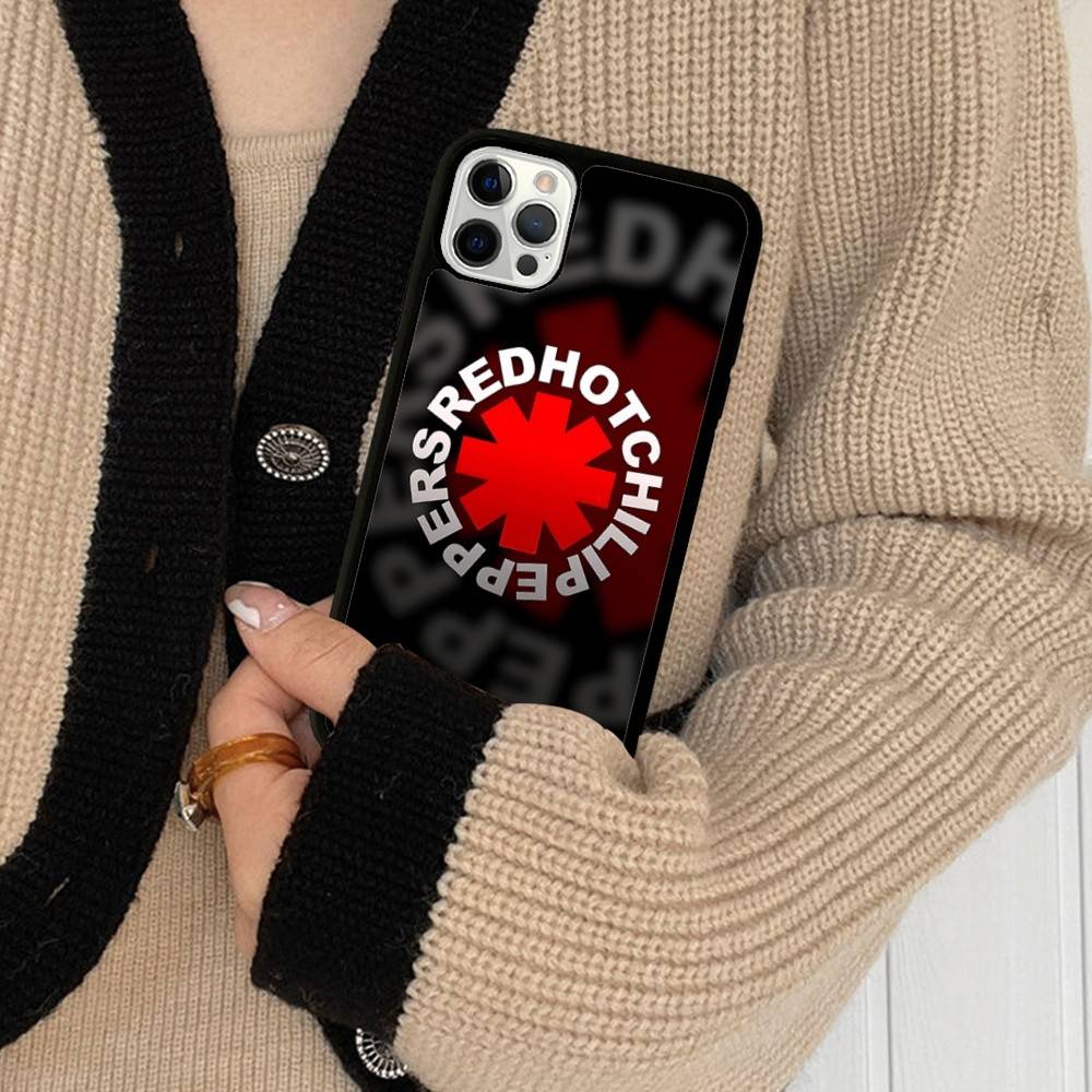Red Hot Chili P-Peppers Band Phone Case For Iphone 16 15 14 13 12 11 Pro Max Plus Shockproof TPU+PC Hard Case