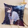 K-Komi Can't Communicate Cushion Cover Silky Short Plush Double-Sided Printed Pillow Case for Sofa All Seasons Home Decor Gift