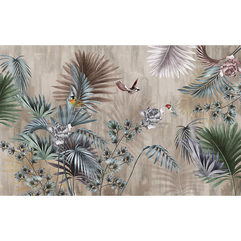 3D nástěnná tapeta Čínský styl Ručně malované květiny a ptáci Olejomalba Fresky Obývací pokoj Studovna Domácí dekorace Papel De Parede Sala