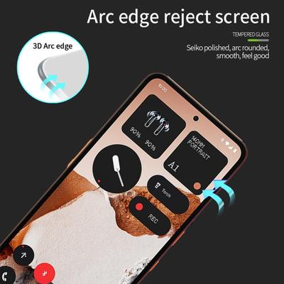 Für Nothing CMF Phone 2 Pro Displayschutz MOFI 9H 3D Gebogene Tempered Glass Folie