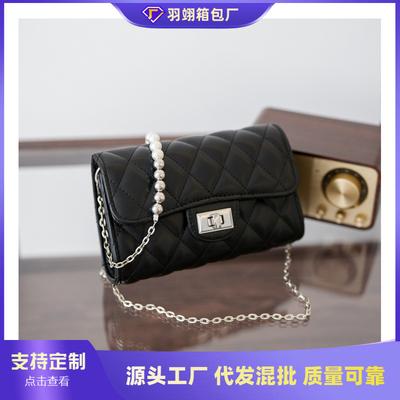 Bolsa transversal pequena de corrente losango bolsa nova feminina de alta qualidade moda versátil pequena bolsa quadrada