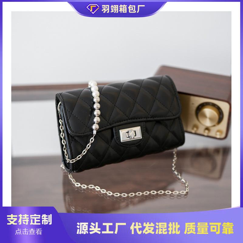 Rhombus Chain Crossbody Small Bag New Bag Women's High-end Fashion Versatile Small Square Bag