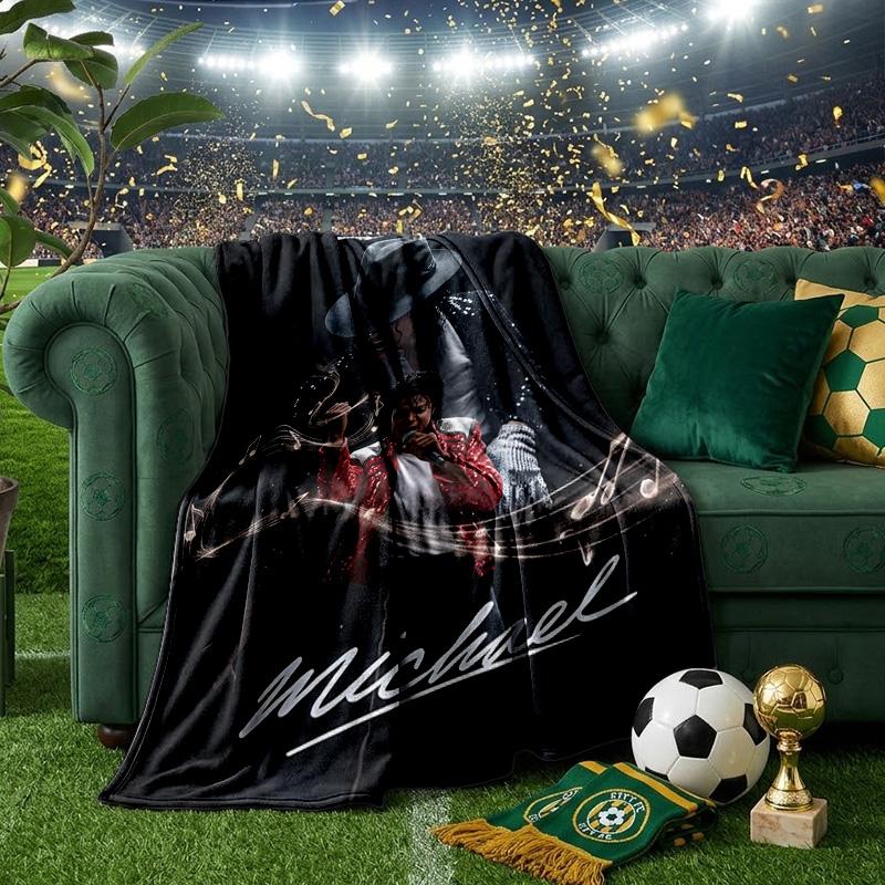 Michael Hat Throws Blanket Flannel Blankets Plush for Couch Bed Gifts for Men Women Travel picnic blanket Christmas fan gifts