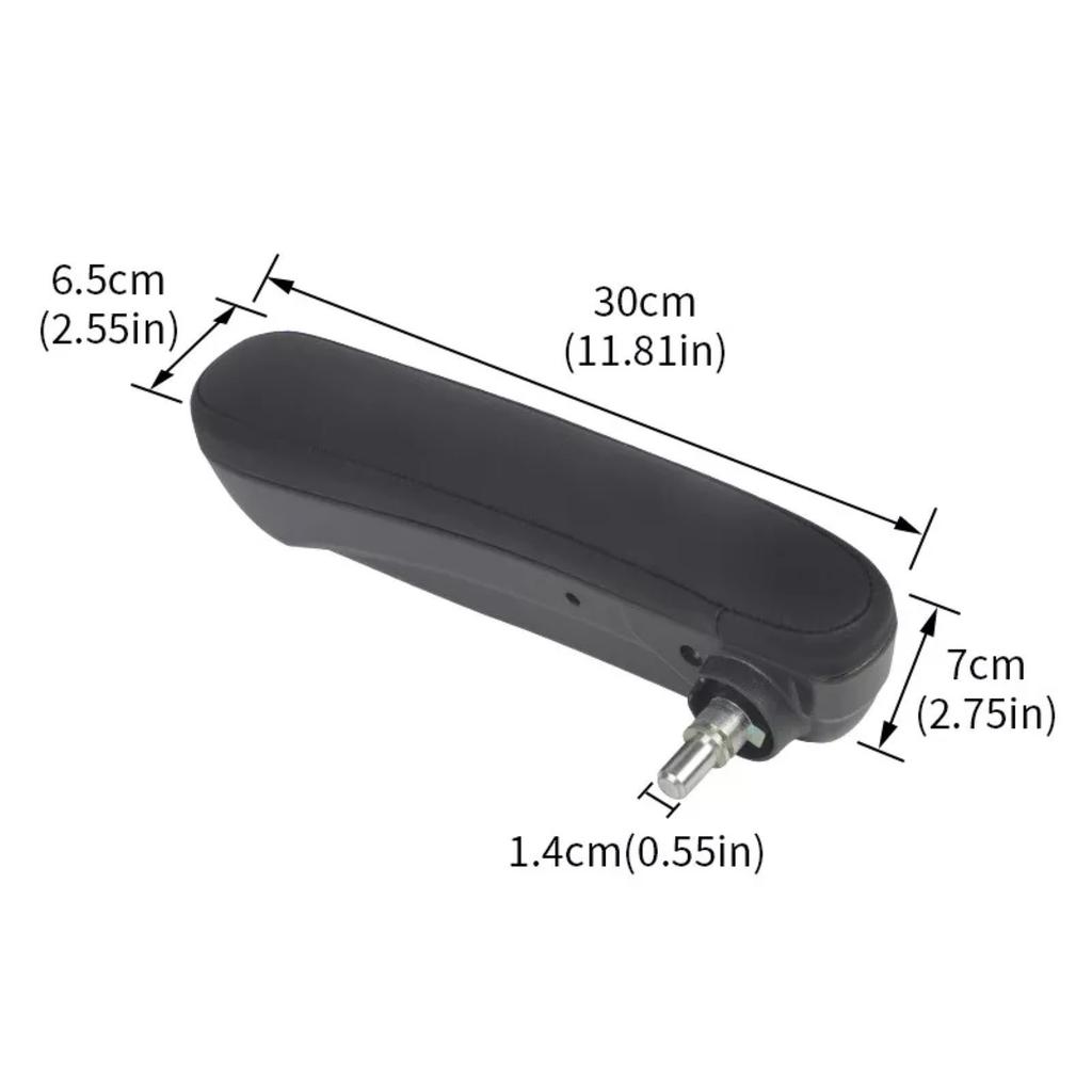Black LH Front Inboard Seat Armrest 6BV31KRLAA For Fiat for Abarth Cabrio/Sport Direct Replacement Car Accessories Easy Install