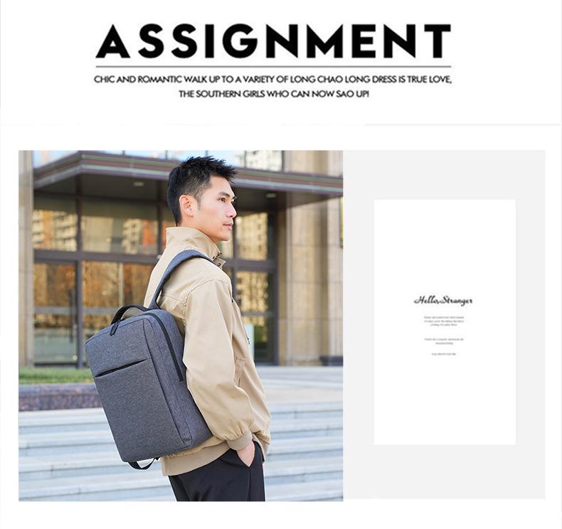 Lässiger Laptop-Rucksack mit individuellem Logo - Firmenjubiläum Geschäftsgeschenk mit großer Kapazität