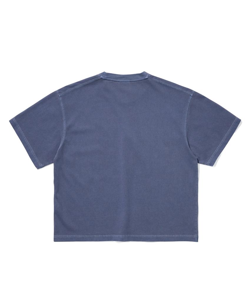 1993STUDIO 93 Spray Pigment Crop Fit T-Shirt_Navy