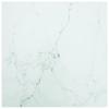 Day and Night - Day and Night Marble Design Table Top White Tempered Glass 50x50 Cm 6 Mm