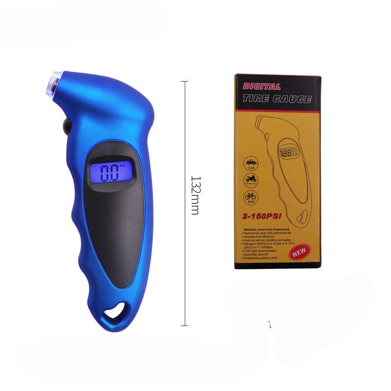 High-Precision Digital Tire Pressure Gauge with Backlight and Car Portable Digital LCD Display for Tyre Air Pressure Monitoring
