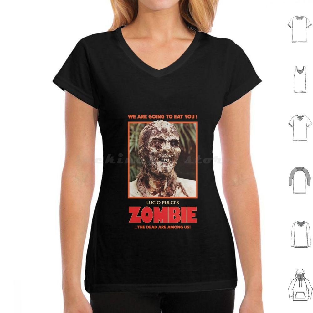 Lucio Fulcis ZombieRed T Shirt 6xl Cotton Cool Tee Luciofulci Fulci Horrormovie Horror Movies Zombies Zombie