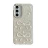 Samsung S24Ultra Mobile Phone Case Is Suitable For S25Plus Bow Pearl Love A16 Glitter S23Fe Women'S Models