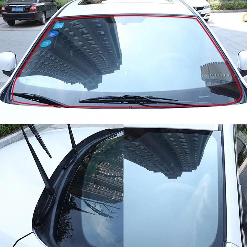 Car Rubber Seal Strip Auto Seal Roof Window Sealant Trim Car Windshield Protector Strips Soundproof Waterproof Auto Accessories