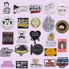 Creative Cartoon Pig & English Letter Brooch Set - Fun Metal Badge Accessories