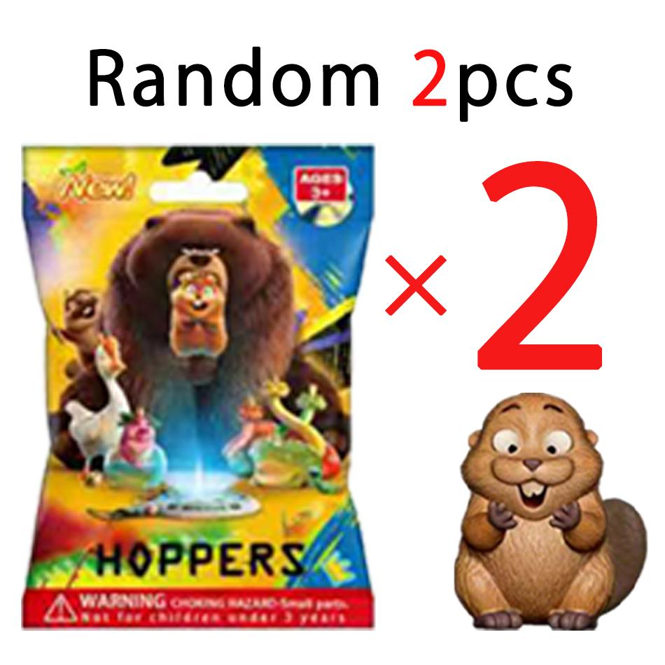 ! Beaver Transformation Plan Series keychain Figure Hoppers Action Figure Movie Model Toys Kids Gift Mystery Box