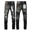 BeatStreet American High Street Jeans Fashion Trends Distressed Light Blue Patchwork Stretch Skinny Button Fly Ripped Jeans Pants Brand