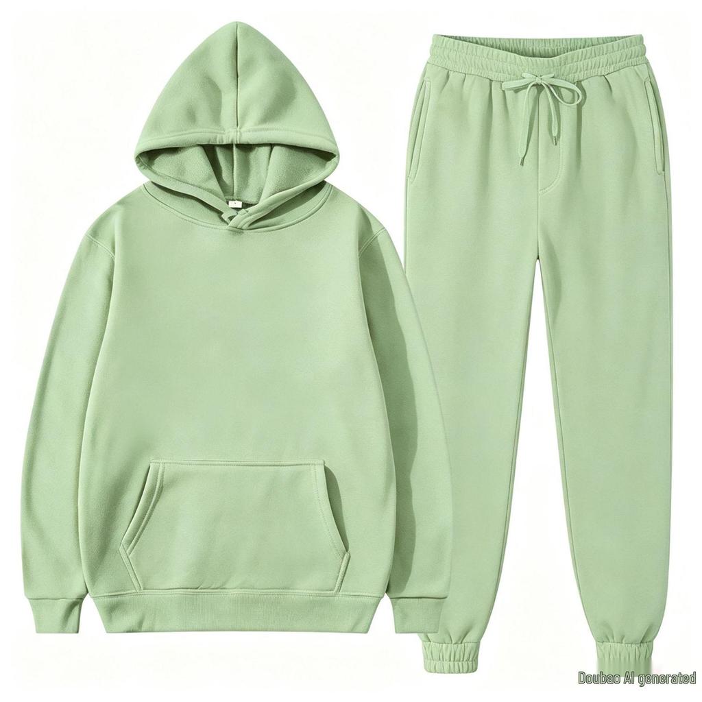 Set Hanorac Fleece și Pantaloni de Jogging pentru Bărbați