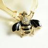 Brooch Pin Small Bee Shape Decorative Brooch with Enamel Finish Anti-Exposure Buckle Scarves Badge Party Accessory