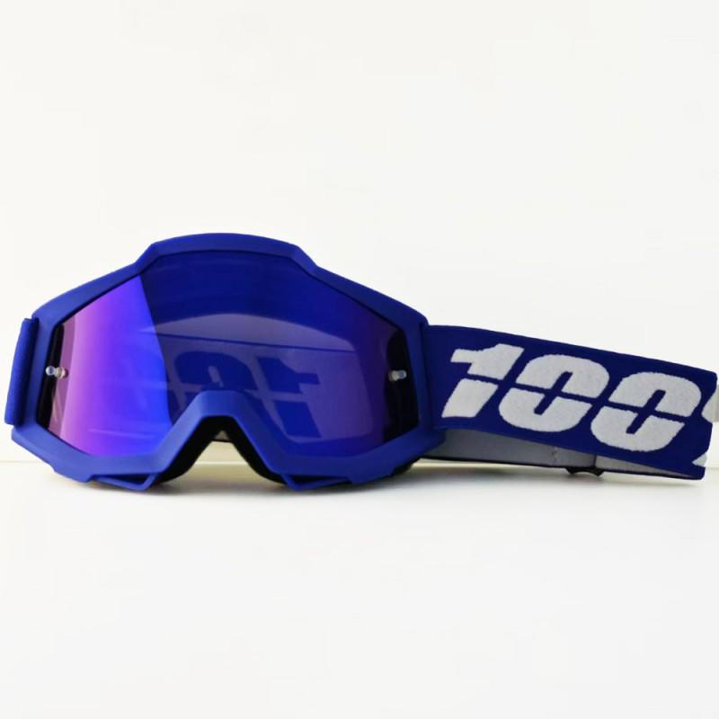 Motorrad Fahrbrille Winddicht Sportbrille Vollrahmen PC-Linse Austauschbar Unisex Fahrradbrille