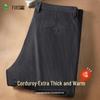 FIRS Men's Twill Business Casual Warm Trousers