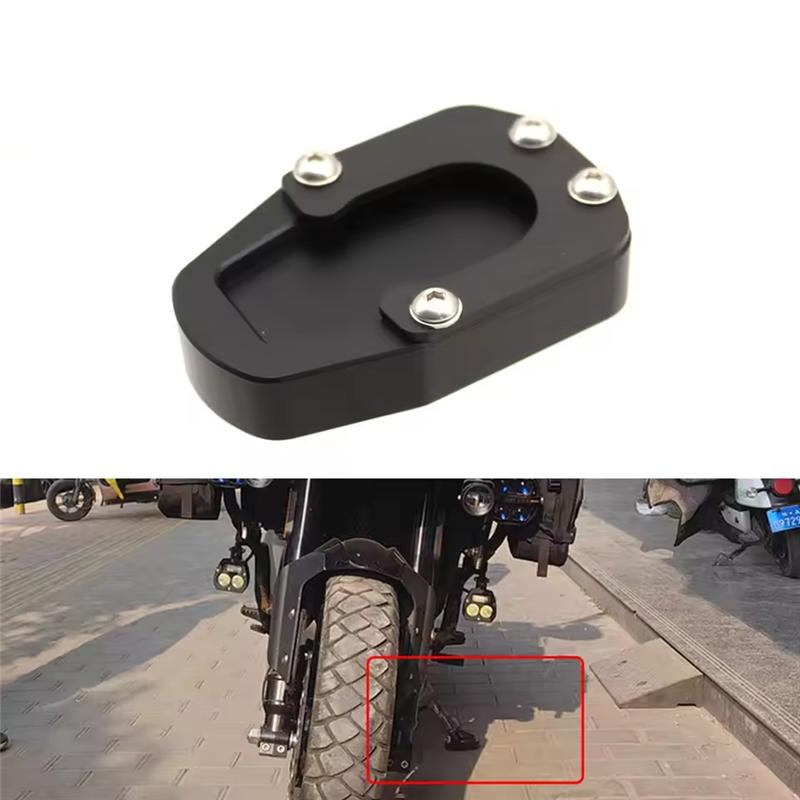 Motorcycle Kickstand Pad Enlarge Extension For Motorbike Side Stand Pad For Morbidelli T1002V Gaojin Hawk1000
