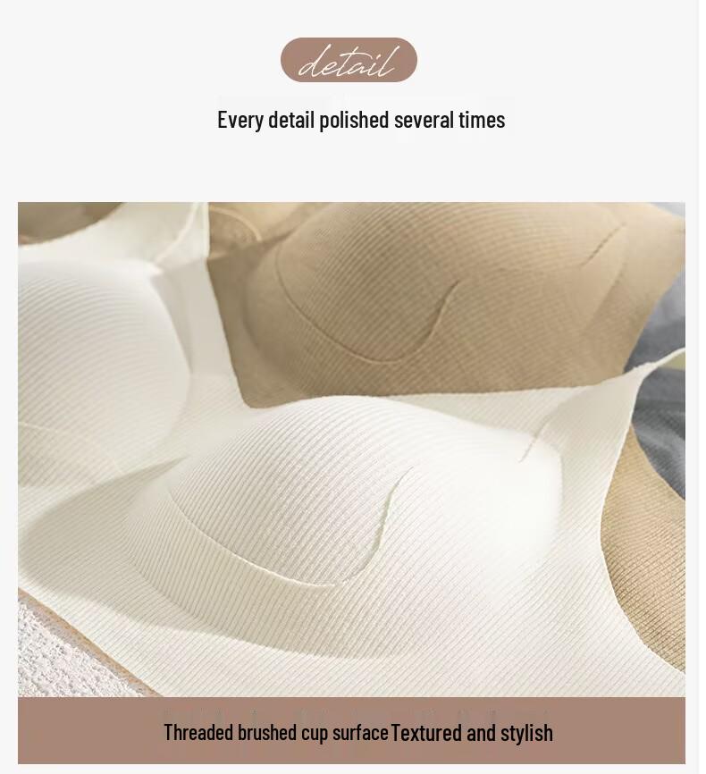 Women's Seamless Anti-Gravity Bra: Gather & Lift, Wire-Free, Side Support, Semi-Fixed Cup, Anti-Sagging for Small Breasts – Perfect for Fall/Winter.
