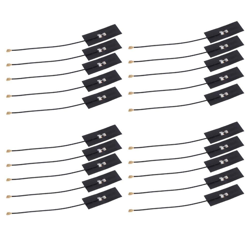 20Pcs 2.4G/5.8G FPC Antenna 2 Frequency High Gain FPC Built In Antenna for IPEX Joint Wireless Module Antenna Network Equipment