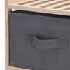 Úložná skříň H&S Kolekce se 3 úložnými boxy - Tmavě šedá - Klasický - Nadčasový