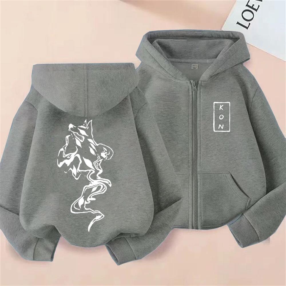 Anime Chainsaw Man Reißverschluss-Hoodie Hayakawa Aki Fuchs Teufel Kon Grafik Reißverschlussjacke Herren Damen Manga Mode Übergroße Hoodies