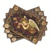 4pcs Vintage Baroque Style Tapestry Design with Angel Surrounding Printed Placemats, Washable Dining Table Mats, Perfect for Holiday Party Kitchen and