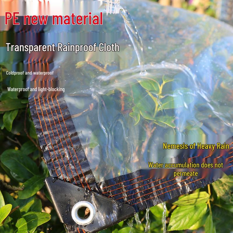 Tecido de Chuva Transparente à Prova de Vento: Proteção contra o Frio e Isolamento para Estufas