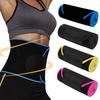 Custom Logo Rubber Sauna Wrap Band Slimming Sweat Belt Waist Trimmer Trainer Support  for Men Women