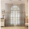 1 Piece Sheer Lace Curtain Panel Living Room Bedroom Decor Semi-Sheer Tulle Window Treatment With Rod Pocket