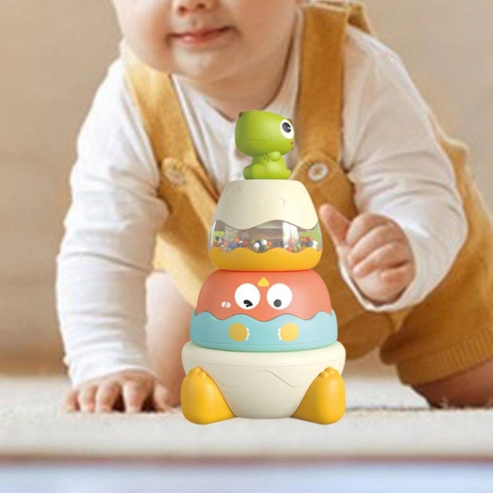 Montessori Toy Stacking Rings Developmental Toys  Develop Cognition Ability