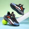 Boys Shoes 2025 New Spring and Summer Mesh Breathable Rotating Button Non-slip and Wear-resistant Children's Sports Shoes