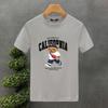 Walking Bear Print T-Shirt - Soft Breathable Short Sleeve Crew Neck Casual Top for Summer & Spring - men's Relaxed
