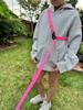 Dog Leash with Shock Absorber 280cm NEON PINK Adjustable Sports