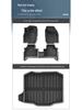 Compatible Floor Mats Set for 2025 Volkswagen Tharu: TPE Eco-Friendly Car, Trunk, and Seat Back Mats.