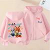 Cartoon Zootopia Zip Up Coats For Kids Judy Nick Print Hooded Sweatshirt Girls Cartoon Hoodie Sportswear