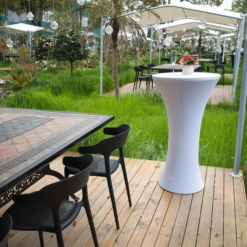 60/70/80X110Cm Stretch High Top Cocktail Table Cover Spandex Standing Table Cloth Bar Hotel Dining Party Banquet Wedding Decor