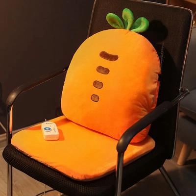Heated Chair Cushion Plug-in Chair Cushion Thick Removable Washable Cute Cartoon Cushion Plush Chair Cushion Student Stool Cushion