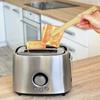 Magnetic Bamboo Toaster Tongs Kitchen Toast Tongs for Cooking Natural Bamboo Kitchen Utensils